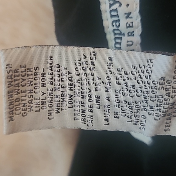 Retro Blk Velvet Pants Polo Ralph Lauren size women's 4 - Picture 4 of 7